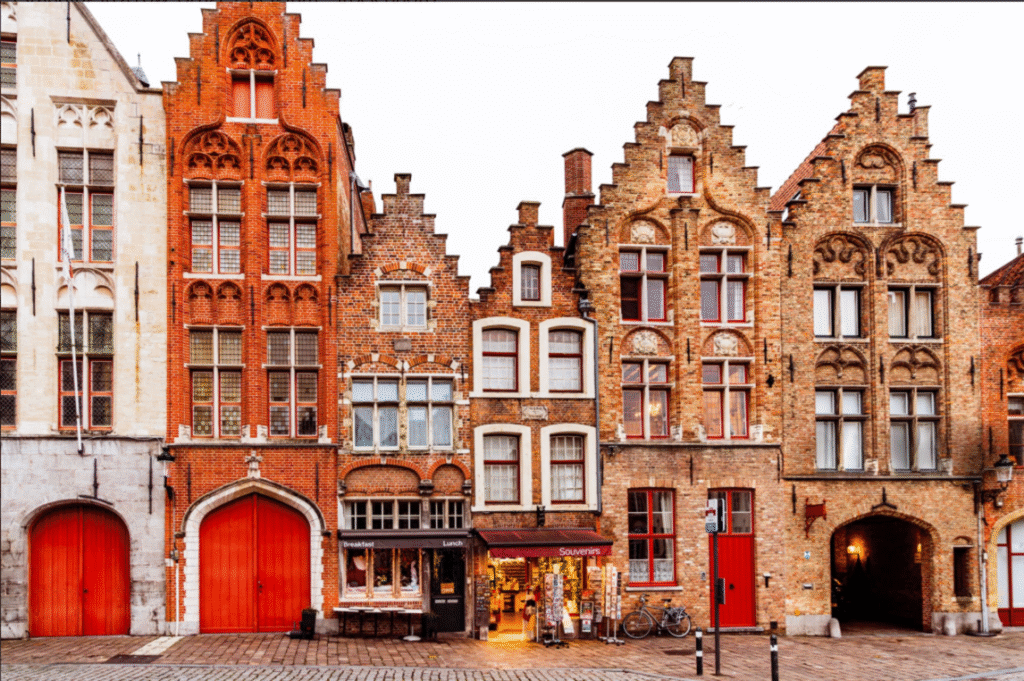 This image depicts the short structural span of Bruges buildings as the author of this blog/ founder of Kousain Private limited expresses in this blog.